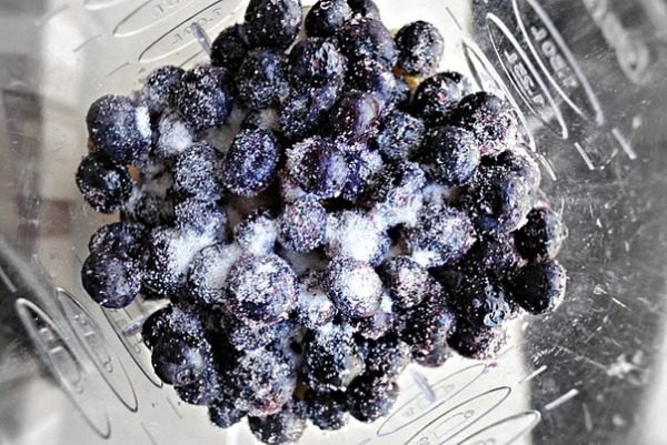  Blaubeeren mit Zucker